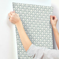 Stacked Scallops Wallpaper Wallpaper Magnolia Home   