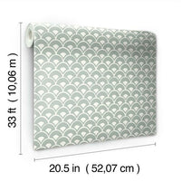 Stacked Scallops Wallpaper Wallpaper Magnolia Home   