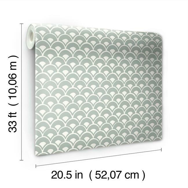Stacked Scallops Wallpaper Wallpaper Magnolia Home   