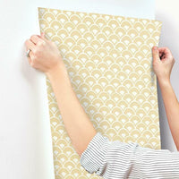 Stacked Scallops Wallpaper Wallpaper Magnolia Home   