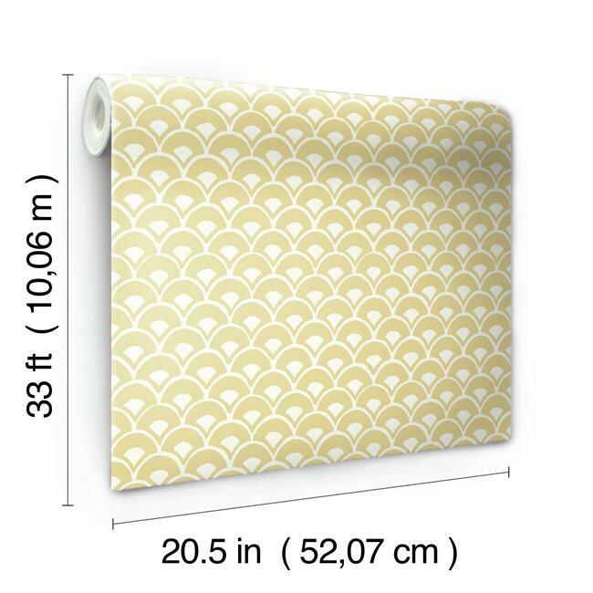 Stacked Scallops Wallpaper Wallpaper Magnolia Home   