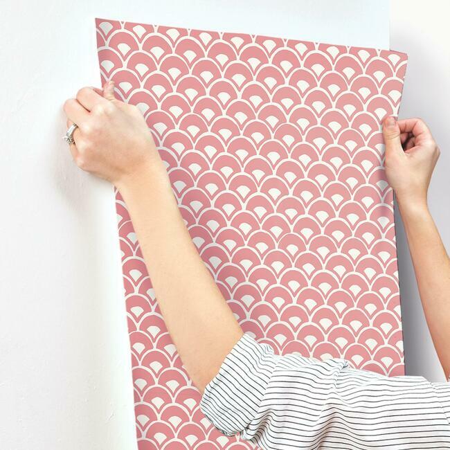 Stacked Scallops Wallpaper Wallpaper Magnolia Home   