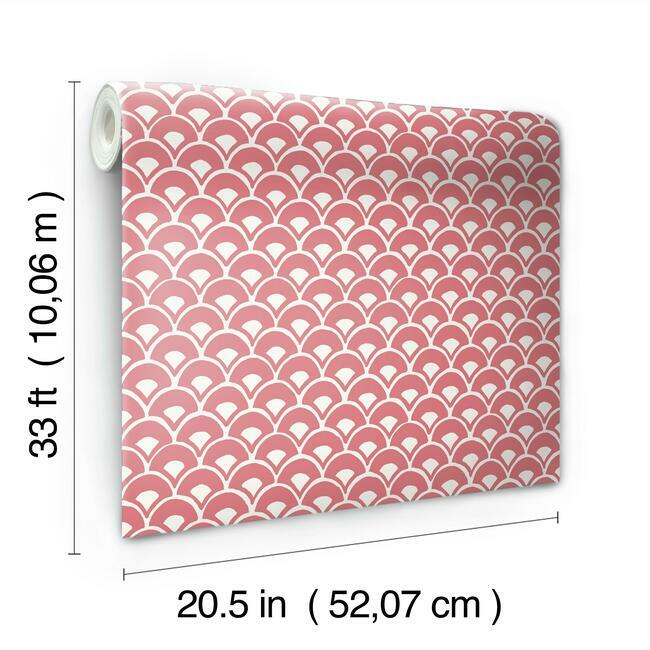 Stacked Scallops Wallpaper Wallpaper Magnolia Home   
