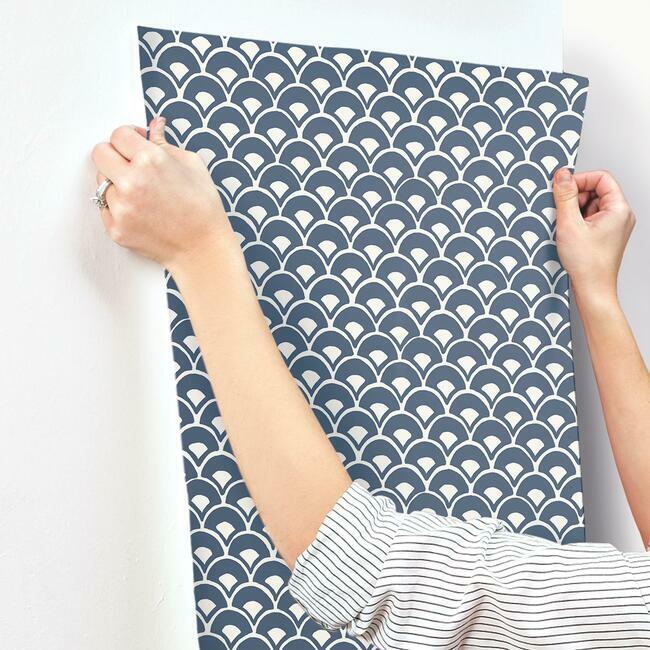 Stacked Scallops Wallpaper Wallpaper Magnolia Home   