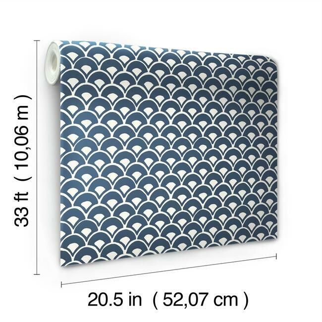 Stacked Scallops Wallpaper Wallpaper Magnolia Home   