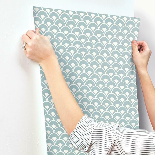 Stacked Scallops Wallpaper Wallpaper Magnolia Home   