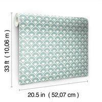 Stacked Scallops Wallpaper Wallpaper Magnolia Home   