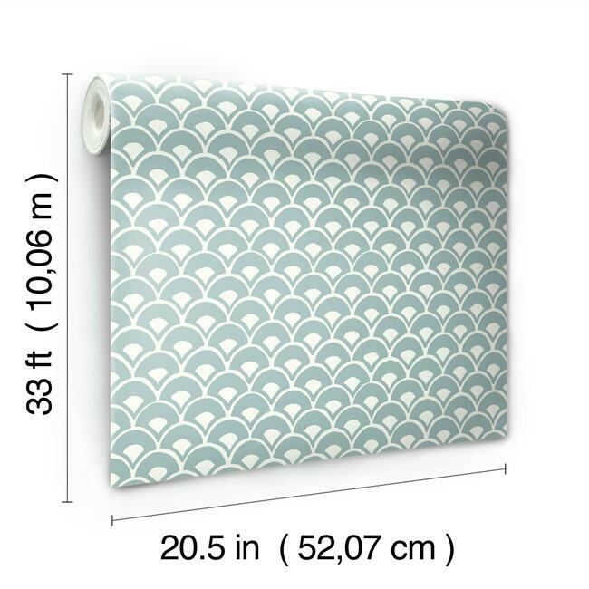 Stacked Scallops Wallpaper Wallpaper Magnolia Home   