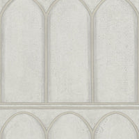 Arches Wallpaper Wallpaper York Double Roll Grey/Pearl 