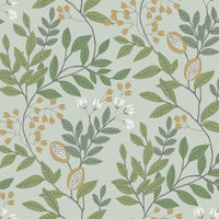 Eden Retreat Wallpaper Wallpaper York Double Roll Jade/Gold 