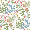 Eden Retreat Wallpaper Wallpaper York Double Roll White/Multi 