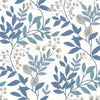 Eden Retreat Wallpaper Wallpaper York Double Roll White/Blue/Glint 