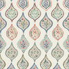 Marketplace Motif Wallpaper Wallpaper York Double Roll Almond/Mint/Apricot 