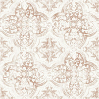 Quartet Wallpaper Wallpaper York Double Roll Neutral/Terracotta 