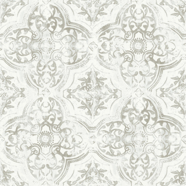 Quartet Wallpaper Wallpaper York Double Roll White/Neutral 