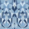 Malta Wallpaper Wallpaper York Double Roll Blue/Silver 