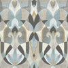 Malta Wallpaper Wallpaper York Double Roll Neutral/Blue/Gold 