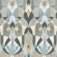 Malta Wallpaper Wallpaper York Double Roll Neutral/Blue/Gold 