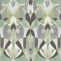 Malta Wallpaper Wallpaper York Double Roll Green/Glint 
