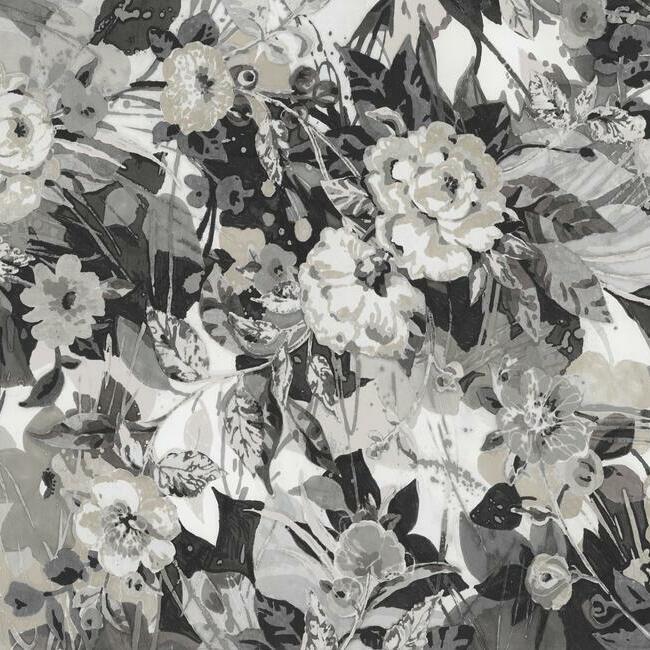 Pop Floral Wall Mural Wall Mural York Each Neutral 
