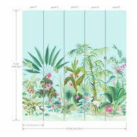 Tropical Panoramic Wall Mural Wall Mural York   