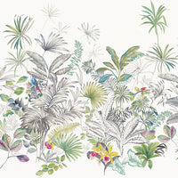 Tropical Study Mural Wall Mural York Wallcoverings Each White 