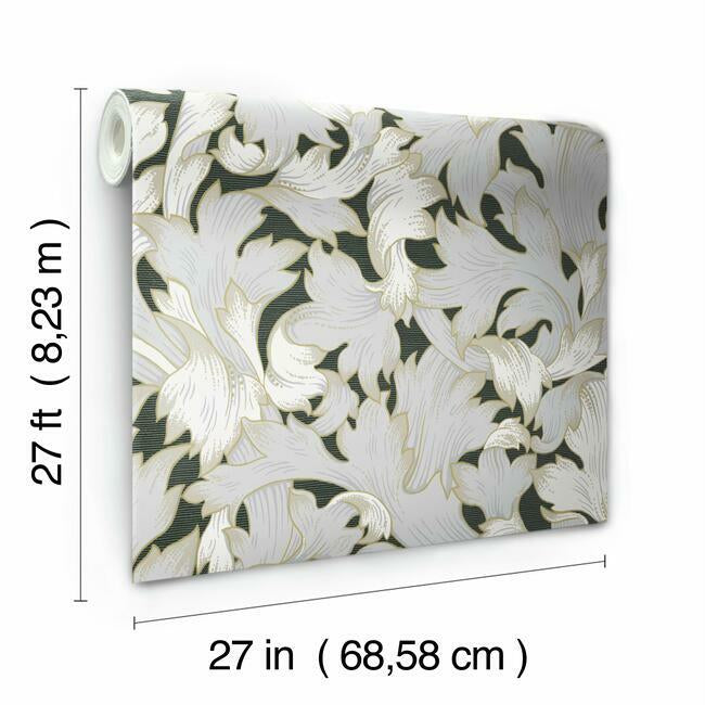 Acanthus Toss Wallpaper Wallpaper York   