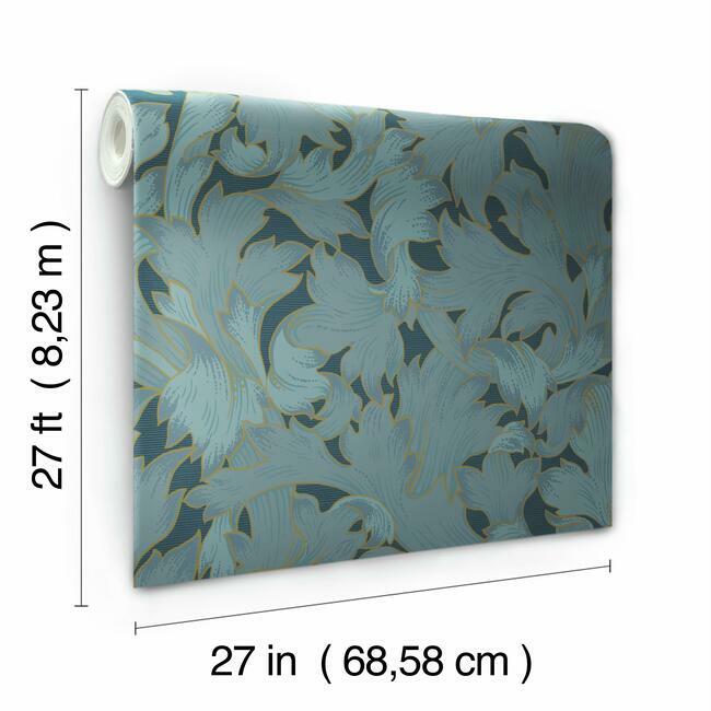 Acanthus Toss Wallpaper Wallpaper York   
