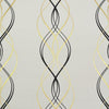 Aurora Wallpaper Wallpaper Antonina Vella Double Roll Black/White/Gold 