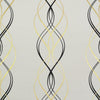 Aurora Wallpaper Wallpaper Antonina Vella Double Roll Black/White/Gold 