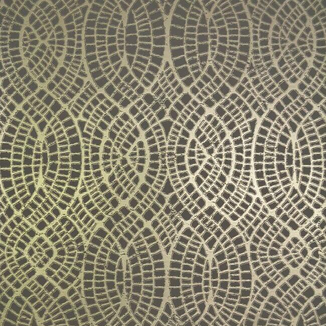 Tortoise Wallpaper Wallpaper Antonina Vella Double Roll Taupe/Gold 