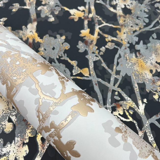 Shimmering Foliage Wallpaper Wallpaper Antonina Vella   