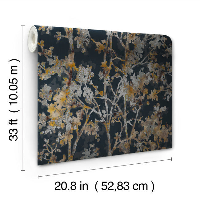 Shimmering Foliage Wallpaper Wallpaper Antonina Vella   