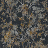 Shimmering Foliage Wallpaper Wallpaper Antonina Vella Double Roll Black/Multi 