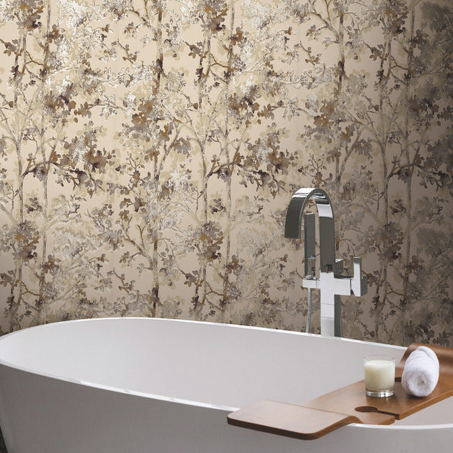 Shimmering Foliage Wallpaper Wallpaper Antonina Vella   