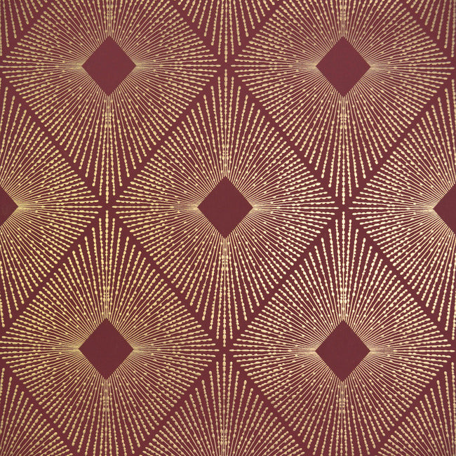 Harlowe Wallpaper Wallpaper Antonina Vella Double Roll Red/Gold 