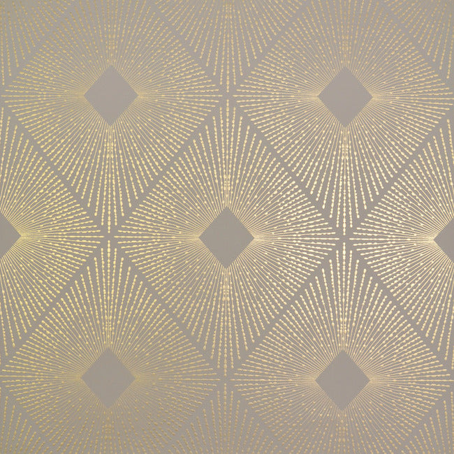 Harlowe Wallpaper Wallpaper Antonina Vella Double Roll Khaki/Gold 