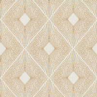 Harlowe Wallpaper Wallpaper Antonina Vella Double Roll White/Gold 