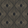 Harlowe Wallpaper Wallpaper Antonina Vella Double Roll Black/Gold 