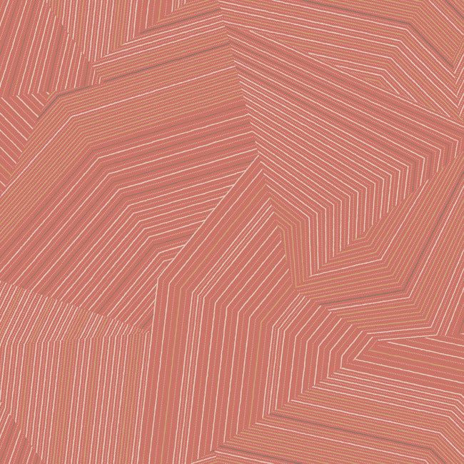 Dotted Maze Wallpaper Wallpaper York Wallcoverings Double Roll Desert Red 