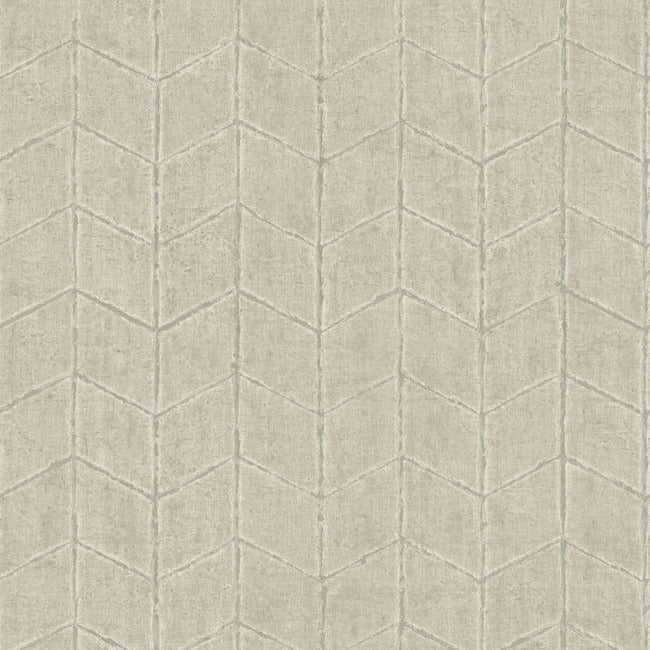 Flatiron Geometric Wallpaper Wallpaper York Wallcoverings Double Roll Taupe 