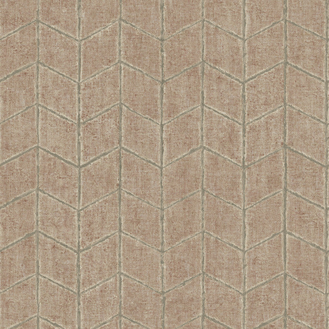Flatiron Geometric Wallpaper Wallpaper York Wallcoverings Double Roll Brick 
