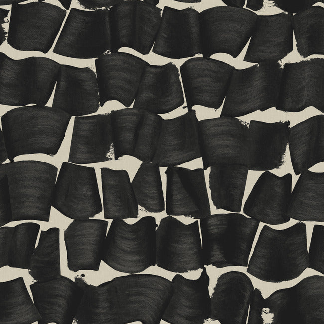 Brushed Ink Wallpaper Wallpaper York Wallcoverings Double Roll Black 