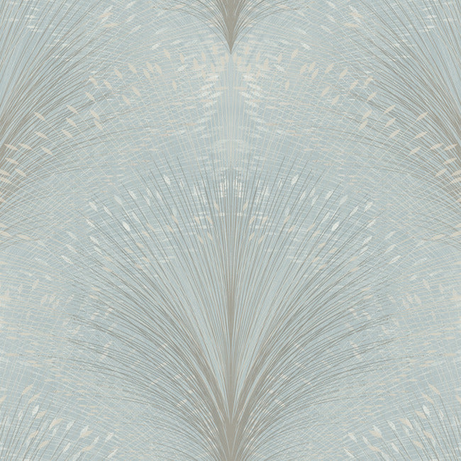 Papyrus Plume Wallpaper Wallpaper York Wallcoverings Double Roll Sky 