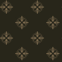 Honey Bee Wallpaper Wallpaper York Double Roll Gold/Black 