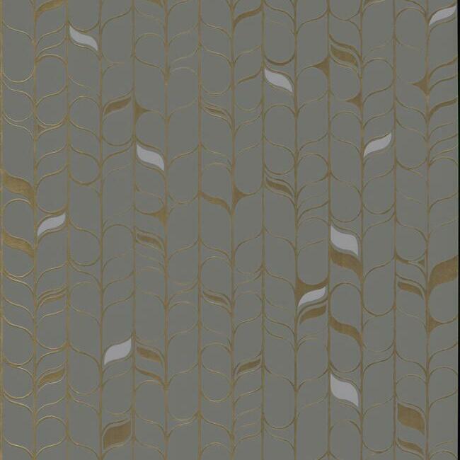 Perfect Petals Wallpaper Wallpaper Candice Olson Sample Grey/Antique Gold