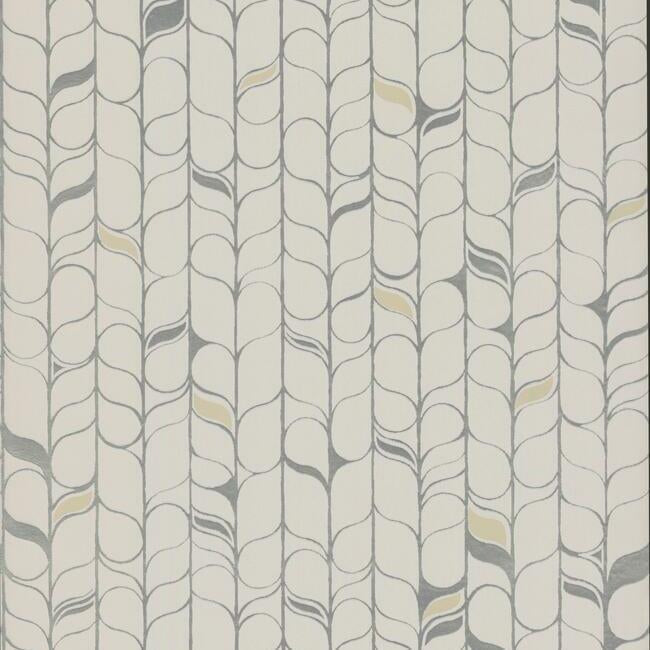 Perfect Petals Wallpaper Wallpaper Candice Olson Double Roll Cream/Silver 