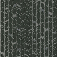Perfect Petals Wallpaper Wallpaper Candice Olson Double Roll Black/Silver 