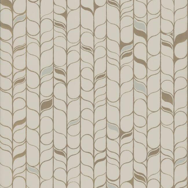 Perfect Petals Wallpaper Wallpaper Candice Olson Double Roll Beige/Antique Gold 