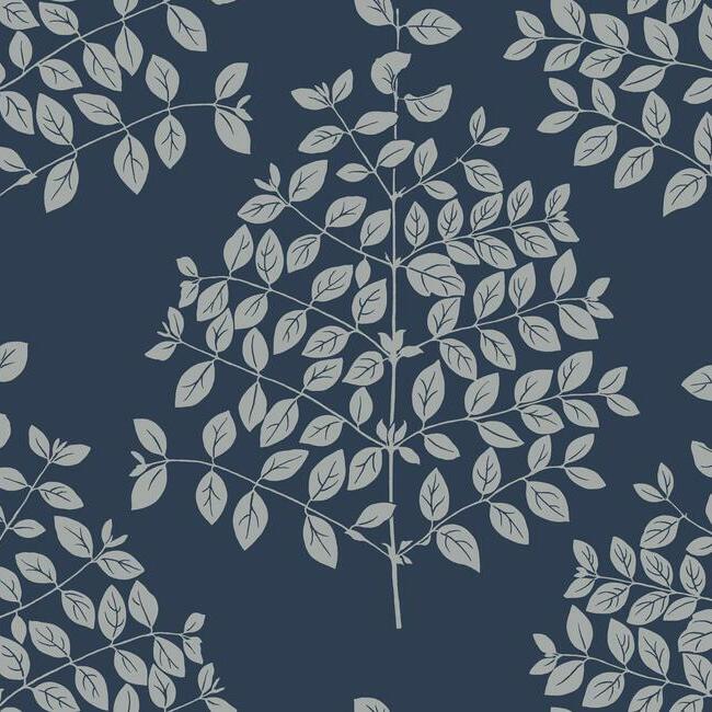 Tender Wallpaper Wallpaper Candice Olson Double Roll Navy/Silver 